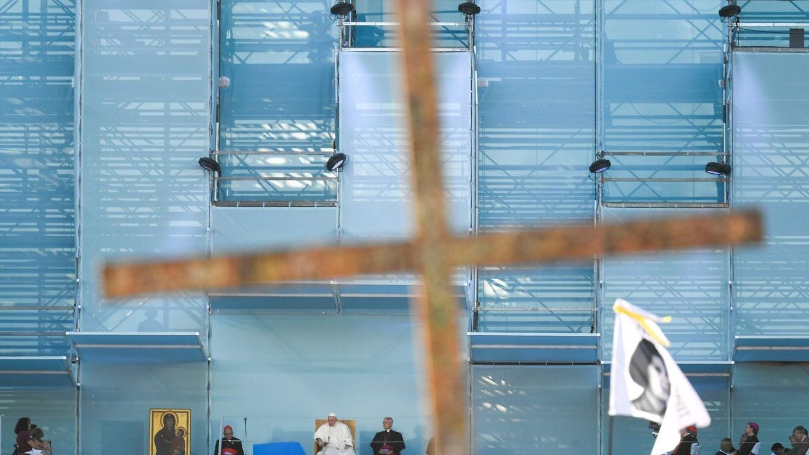 Francisco, durante el Via Crucis