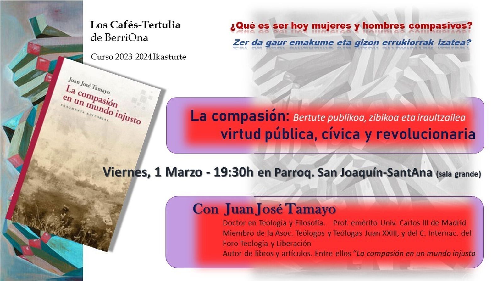Invitación Juan José Tamayo