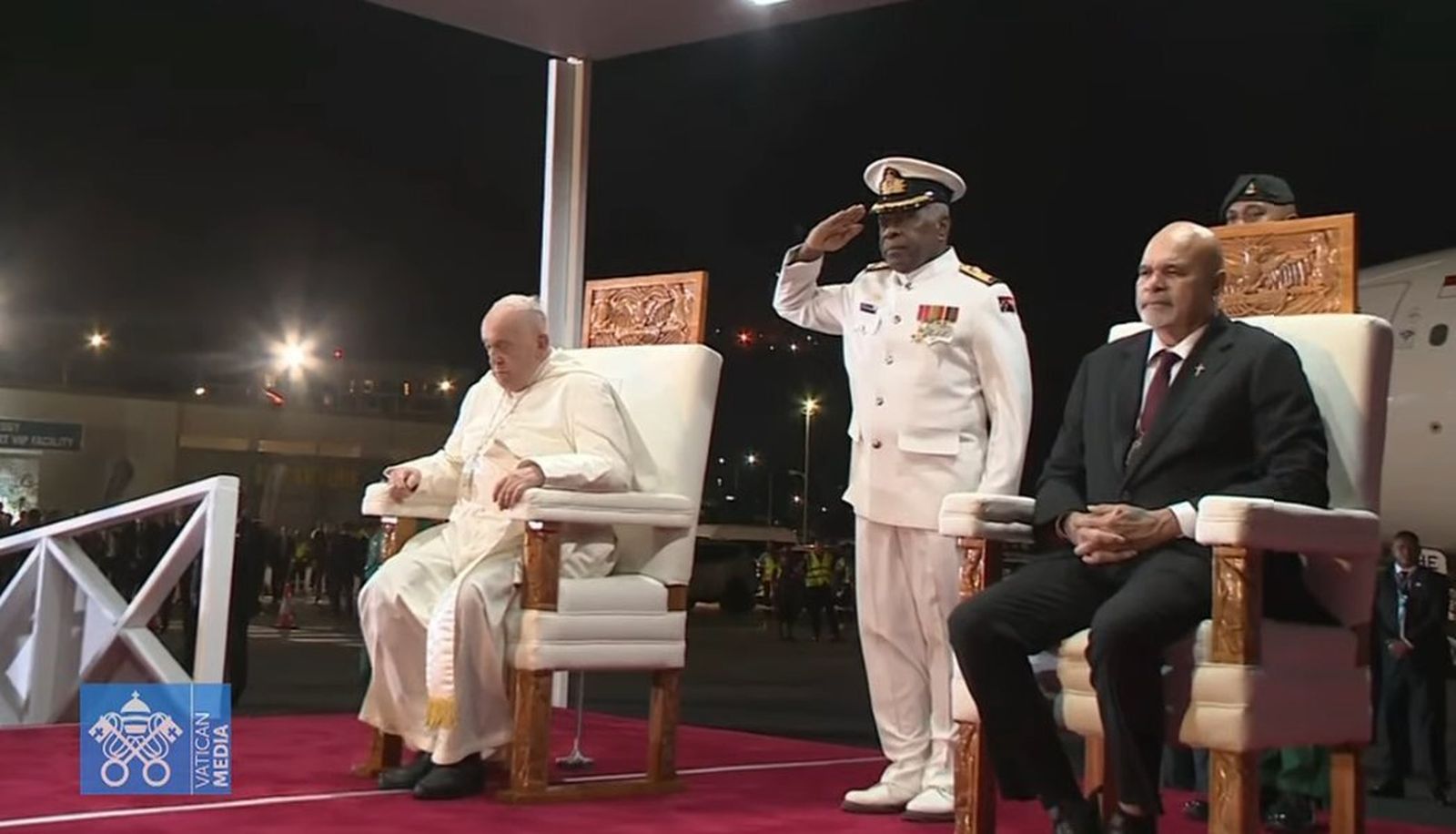 Llegada del Papa a Port Moresby