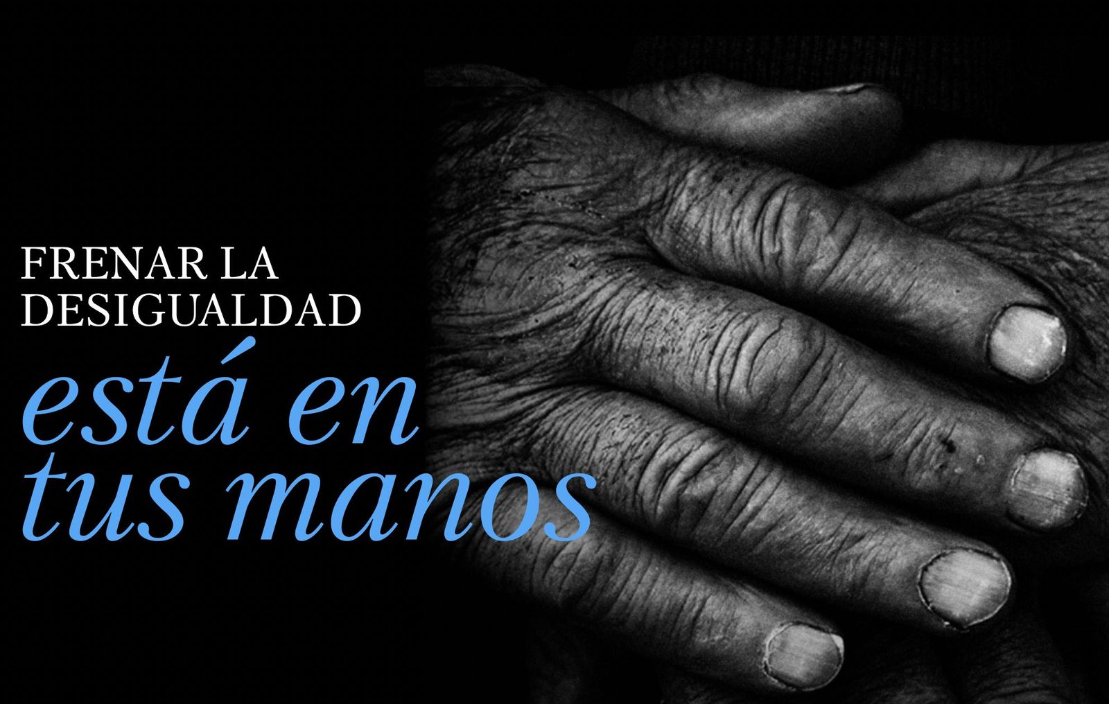 Cartel de la campaña de Manos Unidas