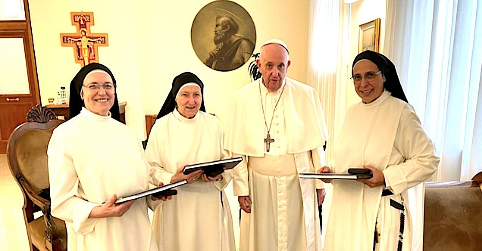 Dominicas de Manresa, con el Papa