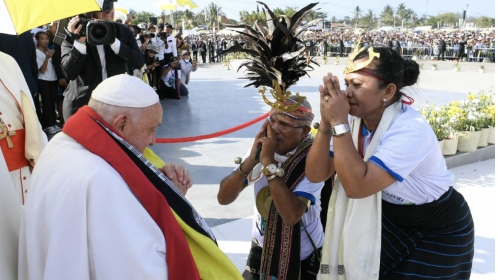 Francisco, en la misa de Dili