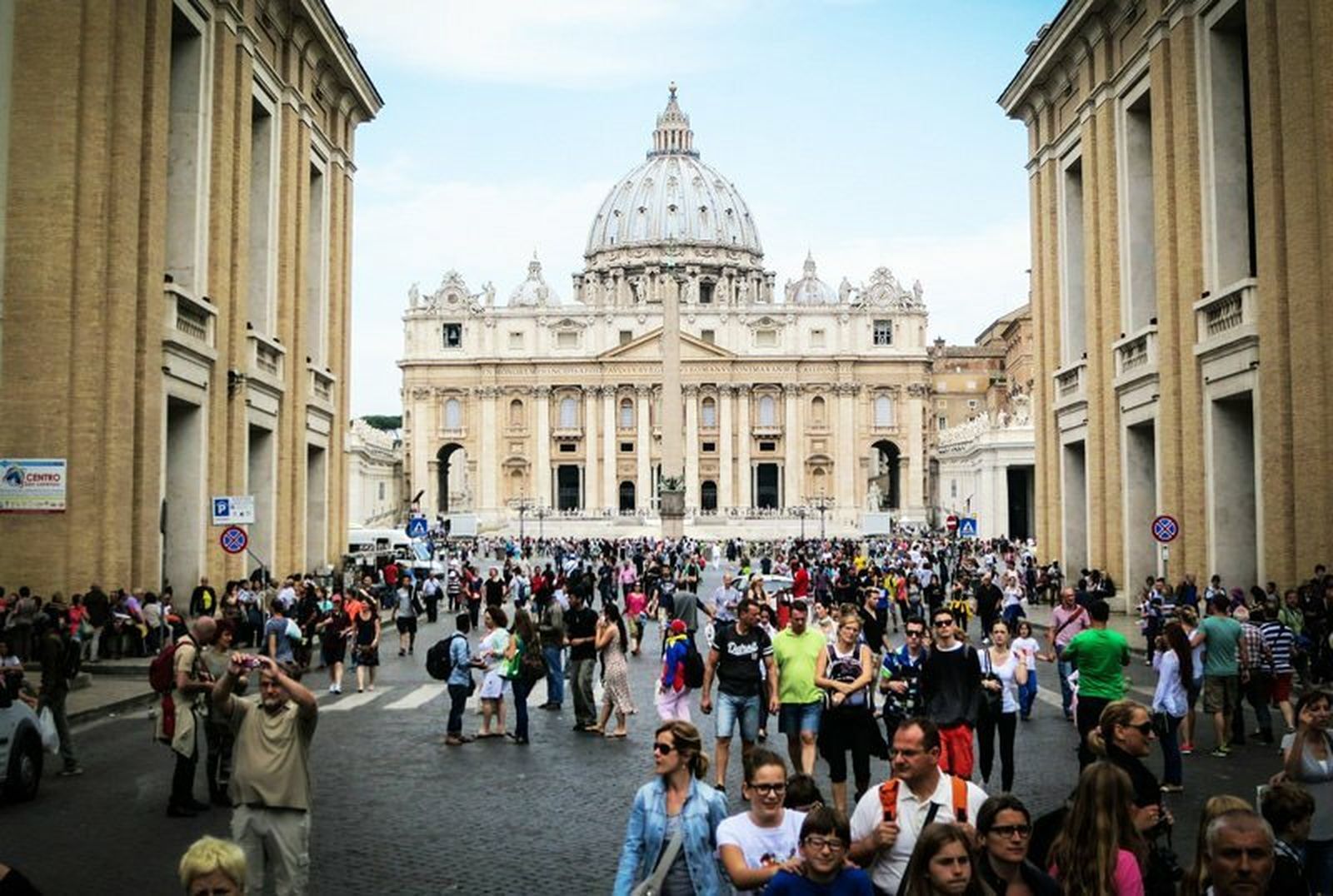 Turistas en el Vaticano