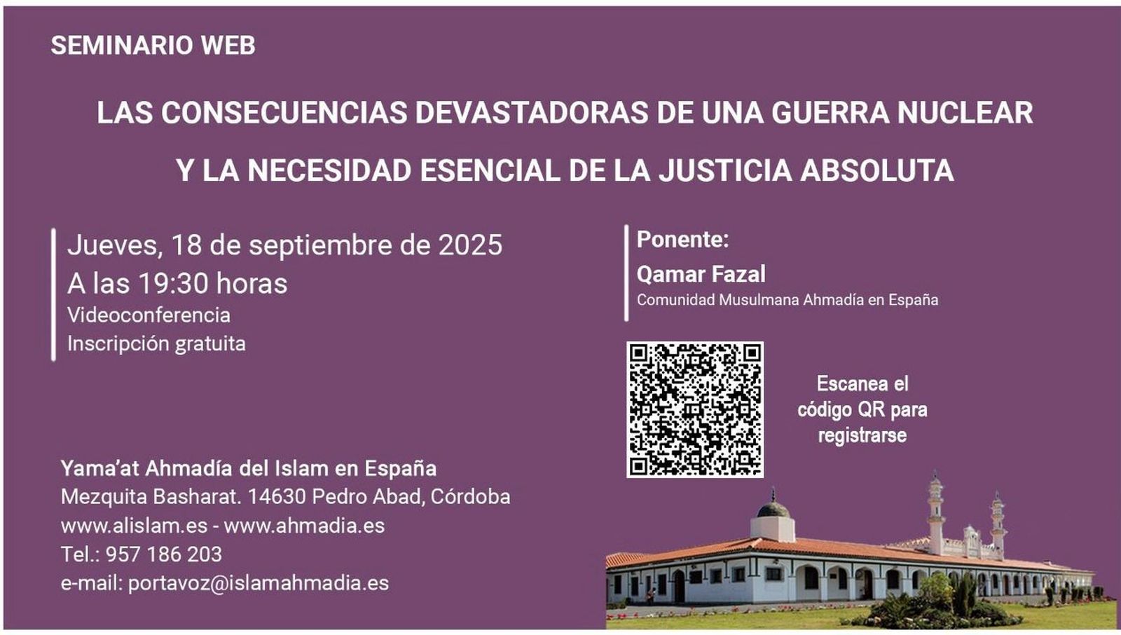 Conferencia este jueves