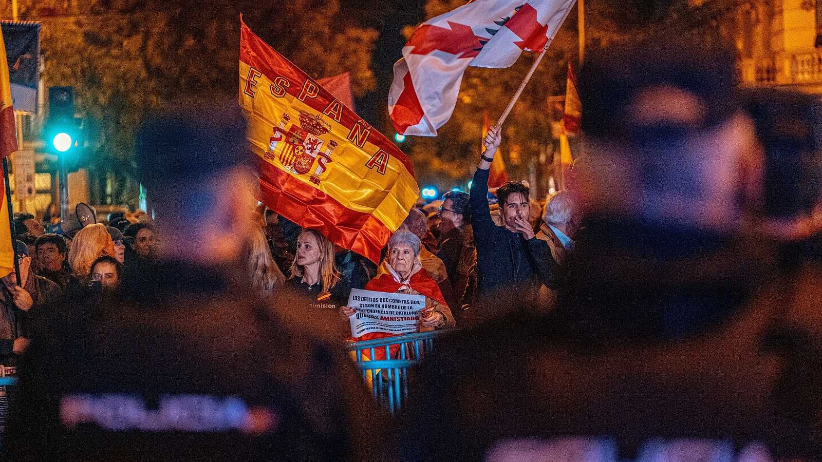 Protestas españolistas en Madrid
