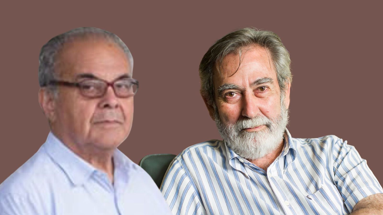 Felipe Zegarra con su amigo sacerdote Andrés Gallegos