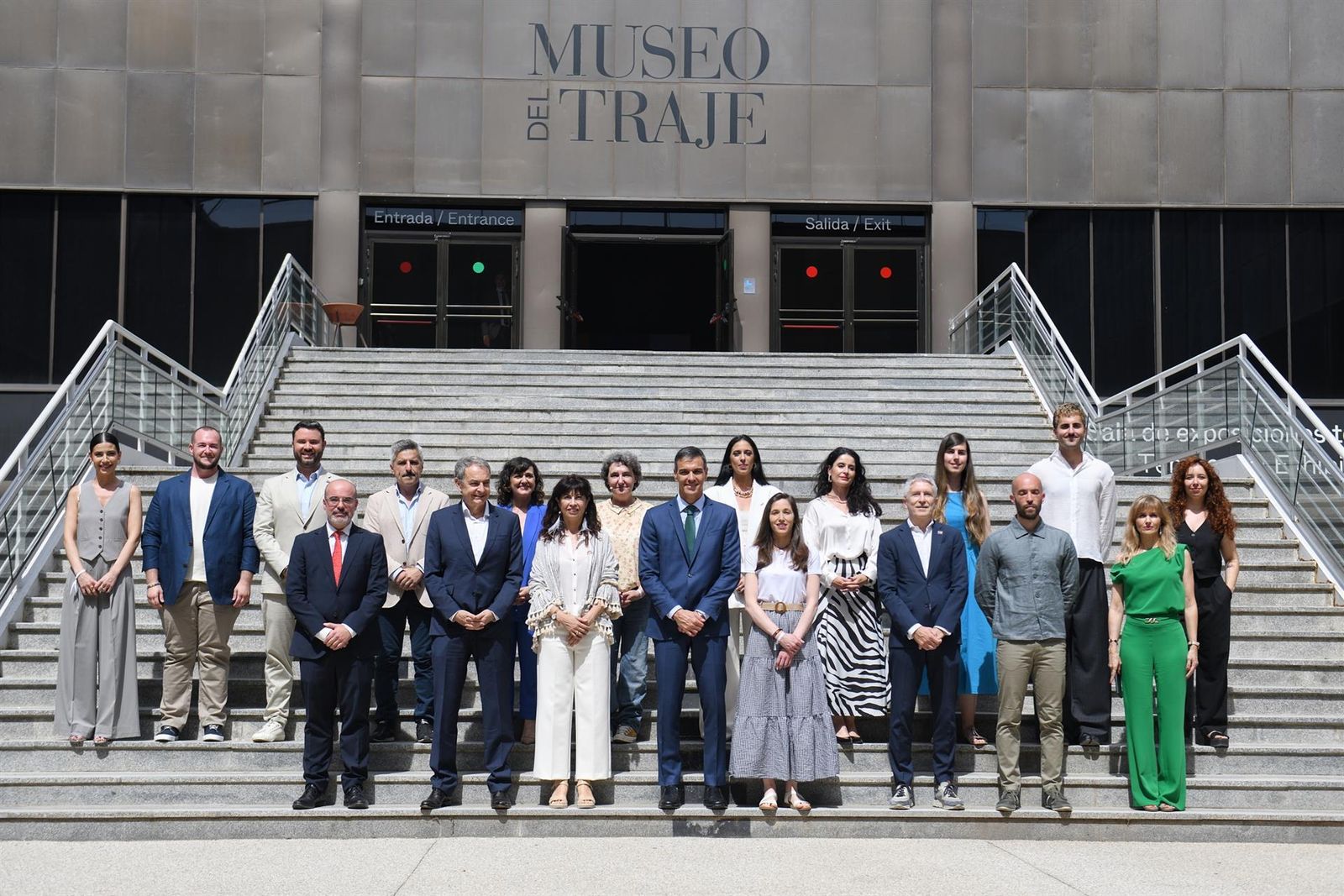 Zapatero y Sánchez, en el Museo del Traje