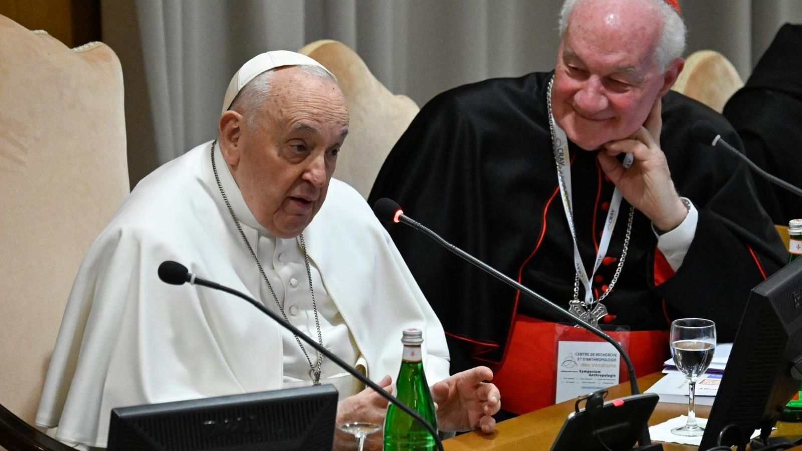 El Papa, con Marc Ouellet