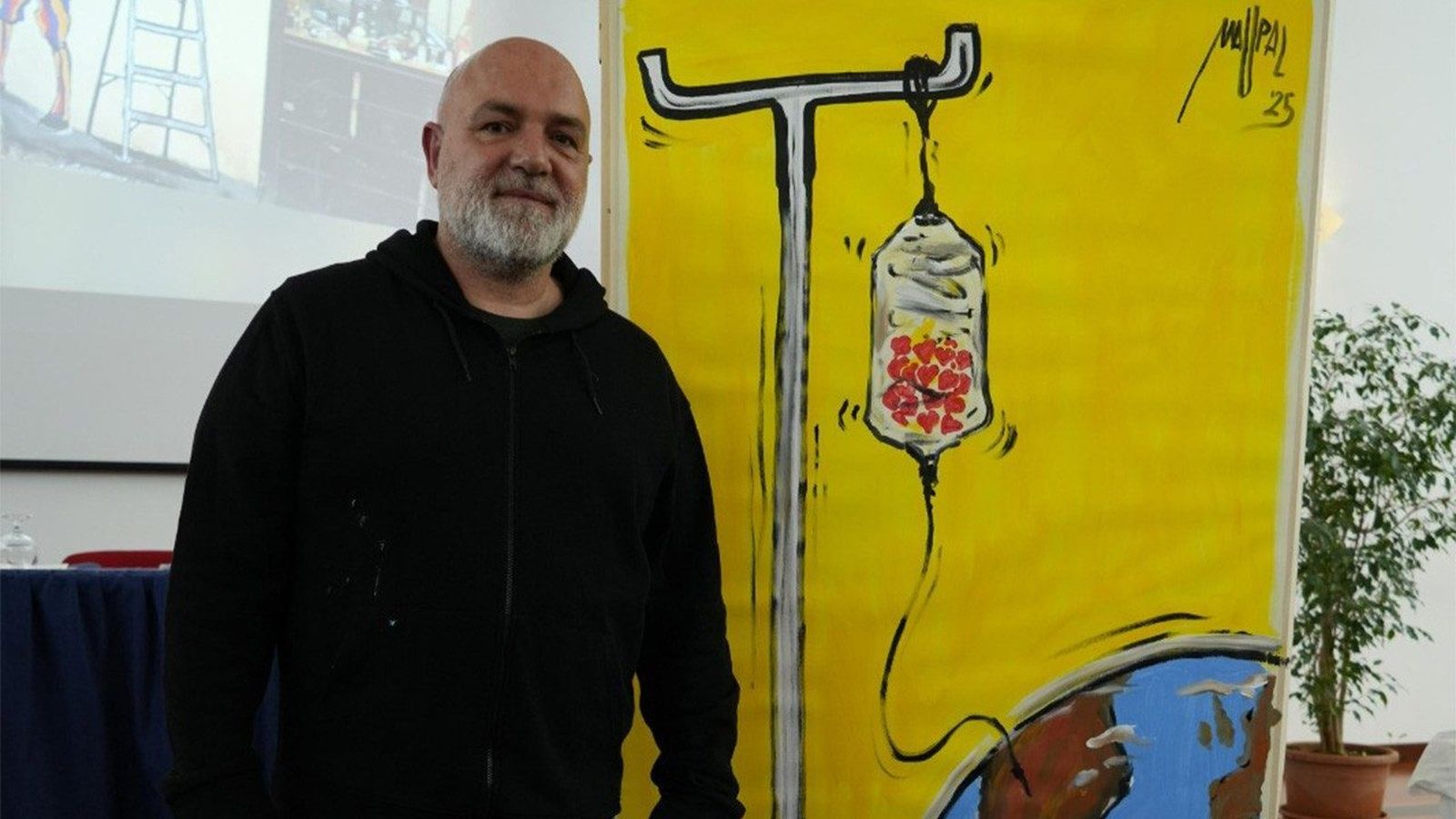 Maupal presenta su nueva obra dedicada al Papa