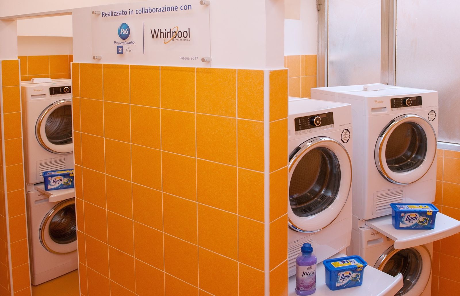 La lavandería del Papa en Génova