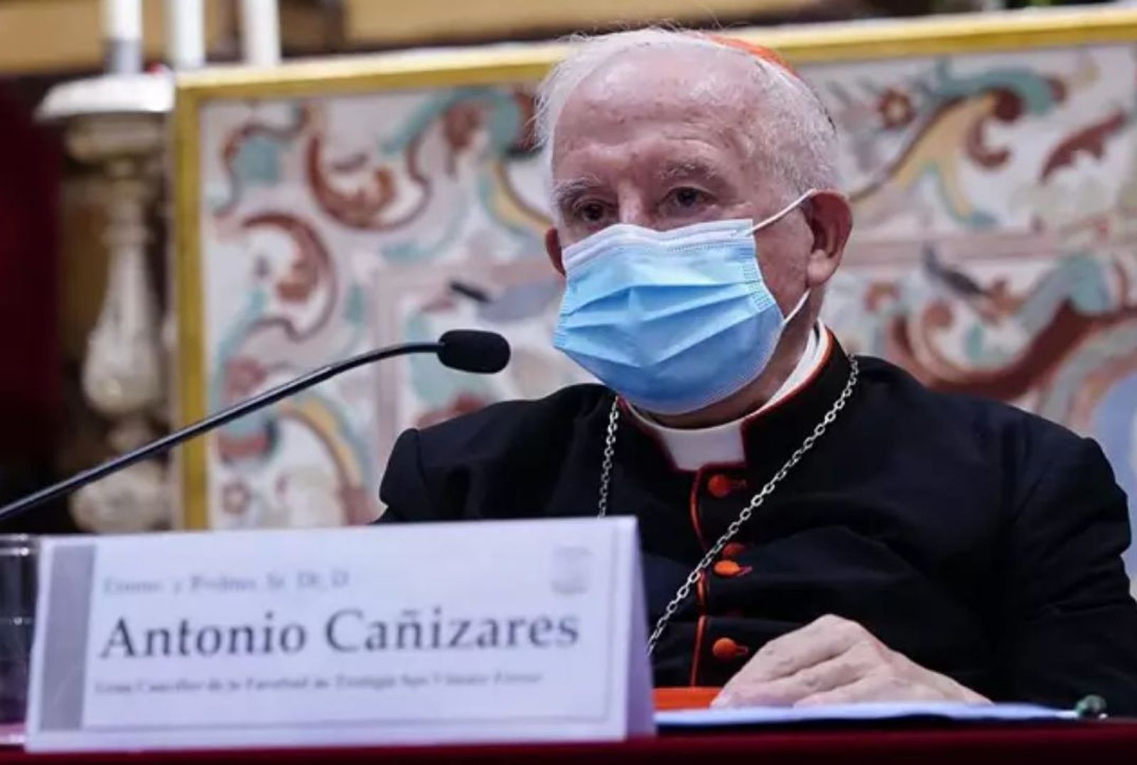 Card. Antonio Cañizares durante la Apertura del curso académico de la Facultad de Teología San Vicente Ferrer de València