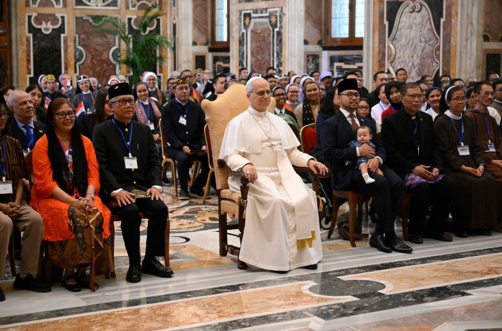 Audiencia con los indonesios residentes en Roma