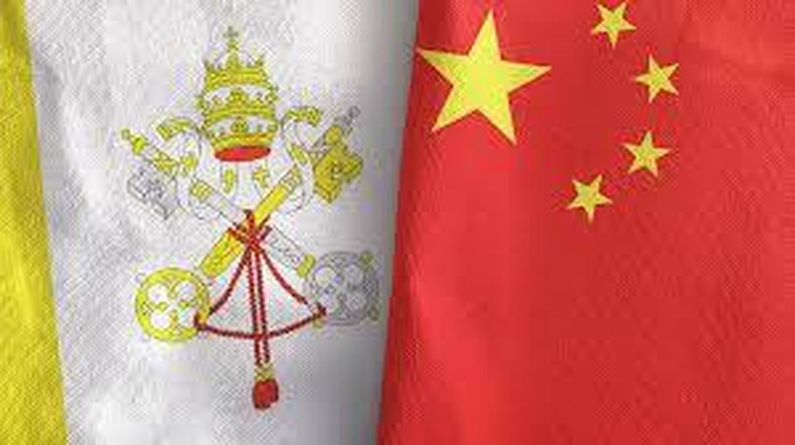 Banderas del Vaticano y China