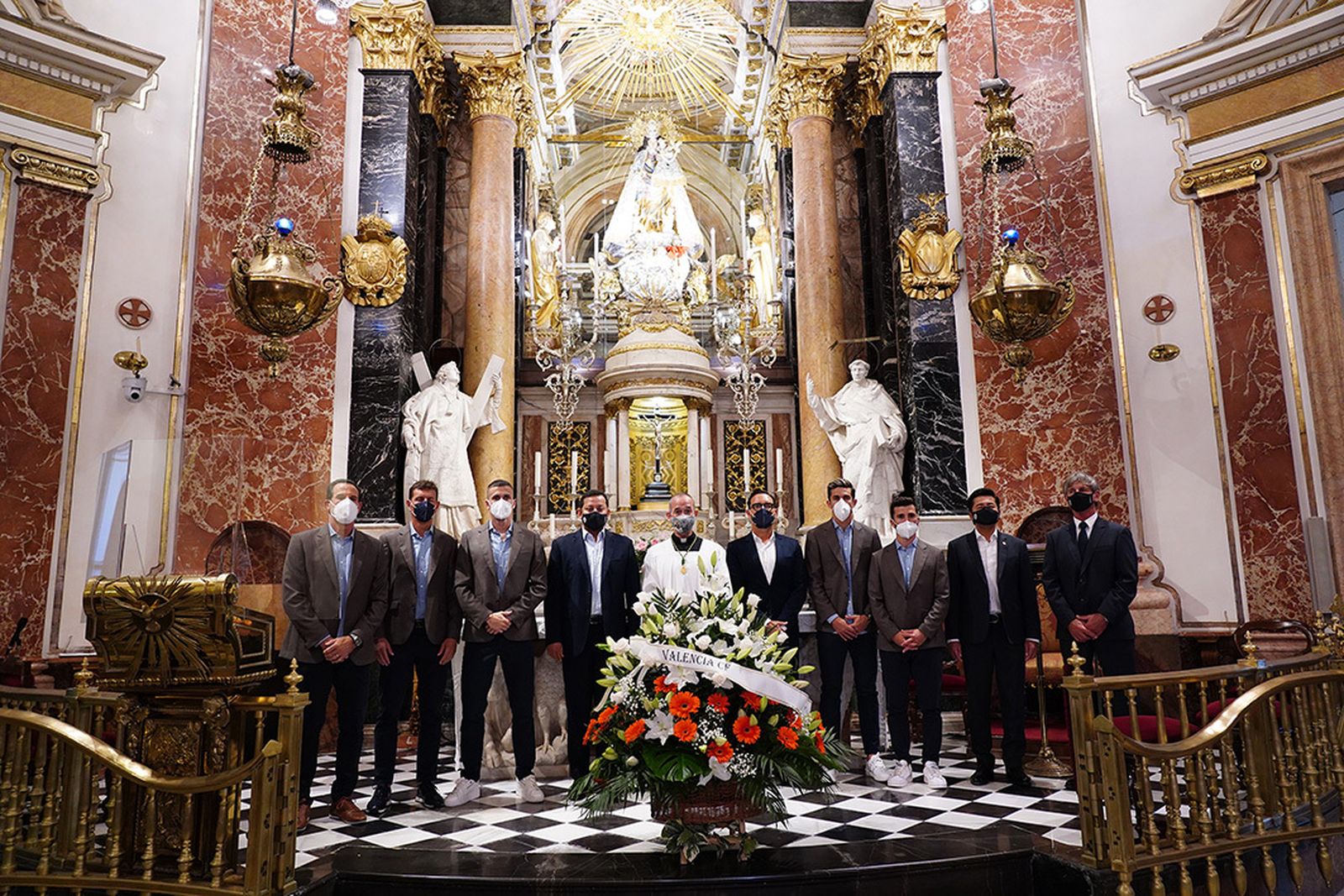 Ofrenda floral a la patrona Valencia FC