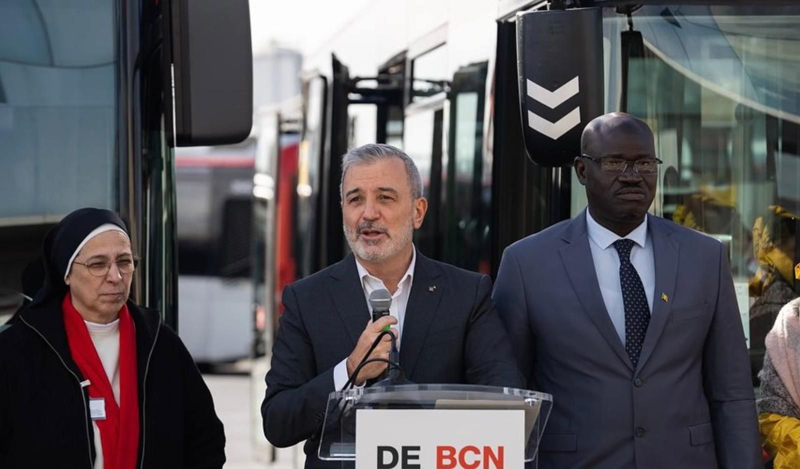 Lucia Caram y Jaume Collboni