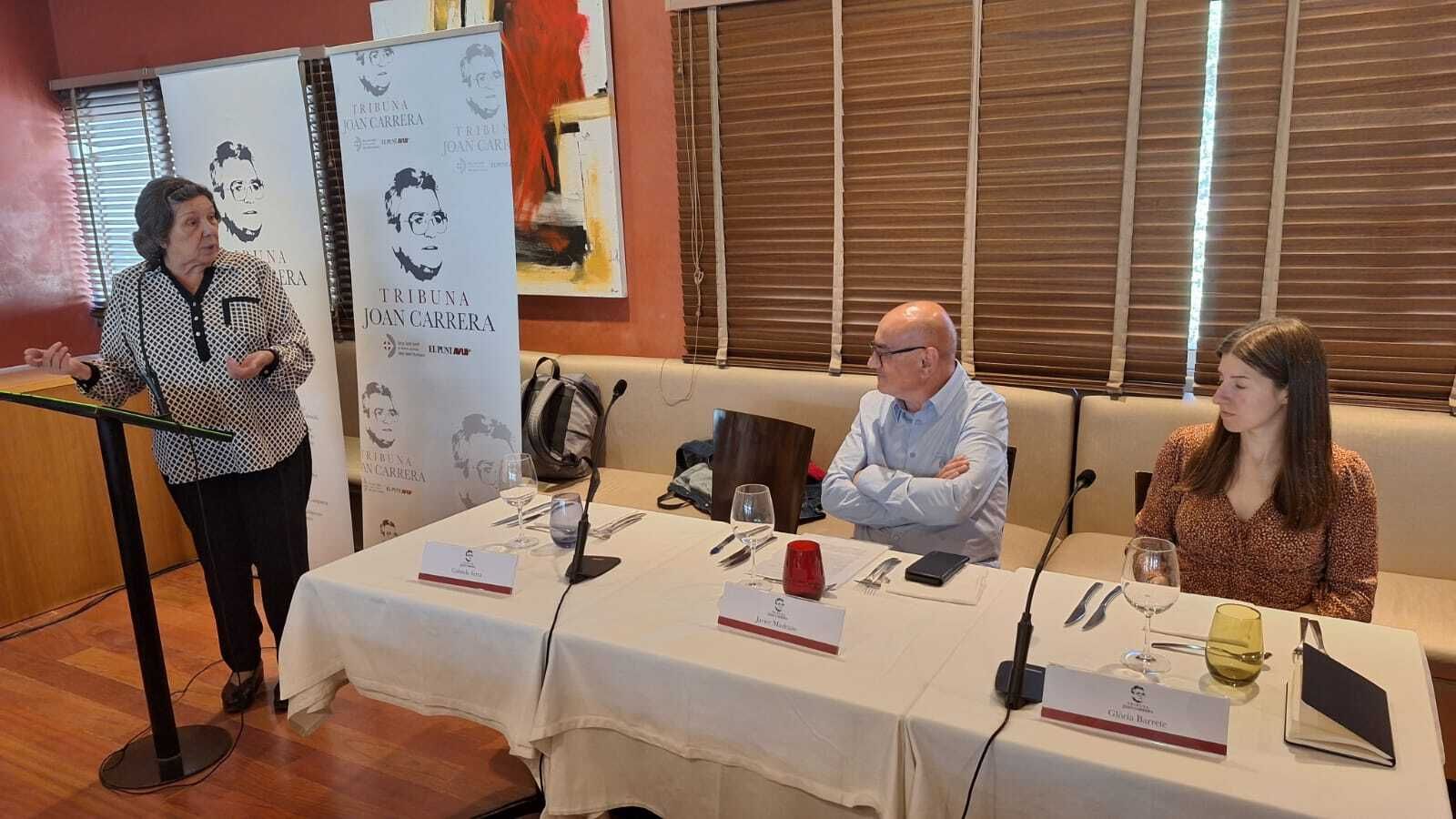 Presentación del acto de la Tribuna Joan Carrera