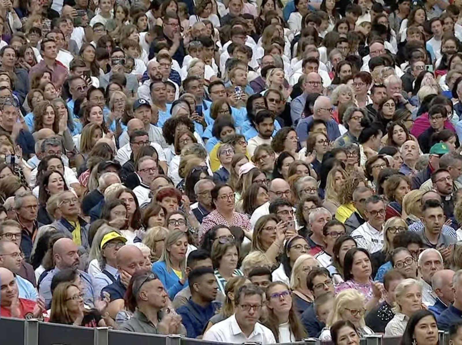 Fieles en la audiencia general del miércoles