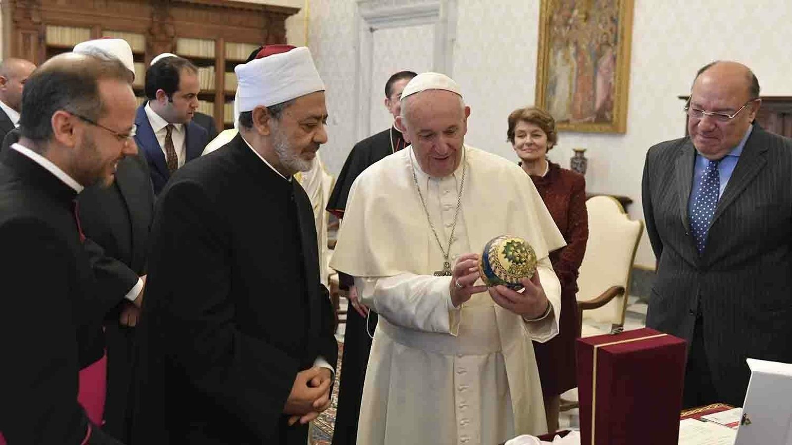 El Papa Francisco y el Gran Imán Ahmed Al-Tayeb