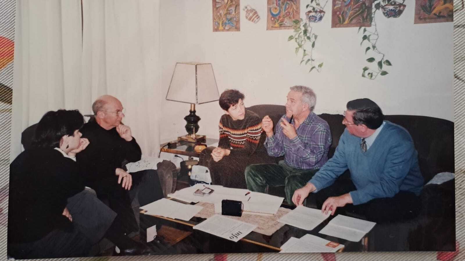 Gaillot, con Emi Robles y Julio J. Pinillos