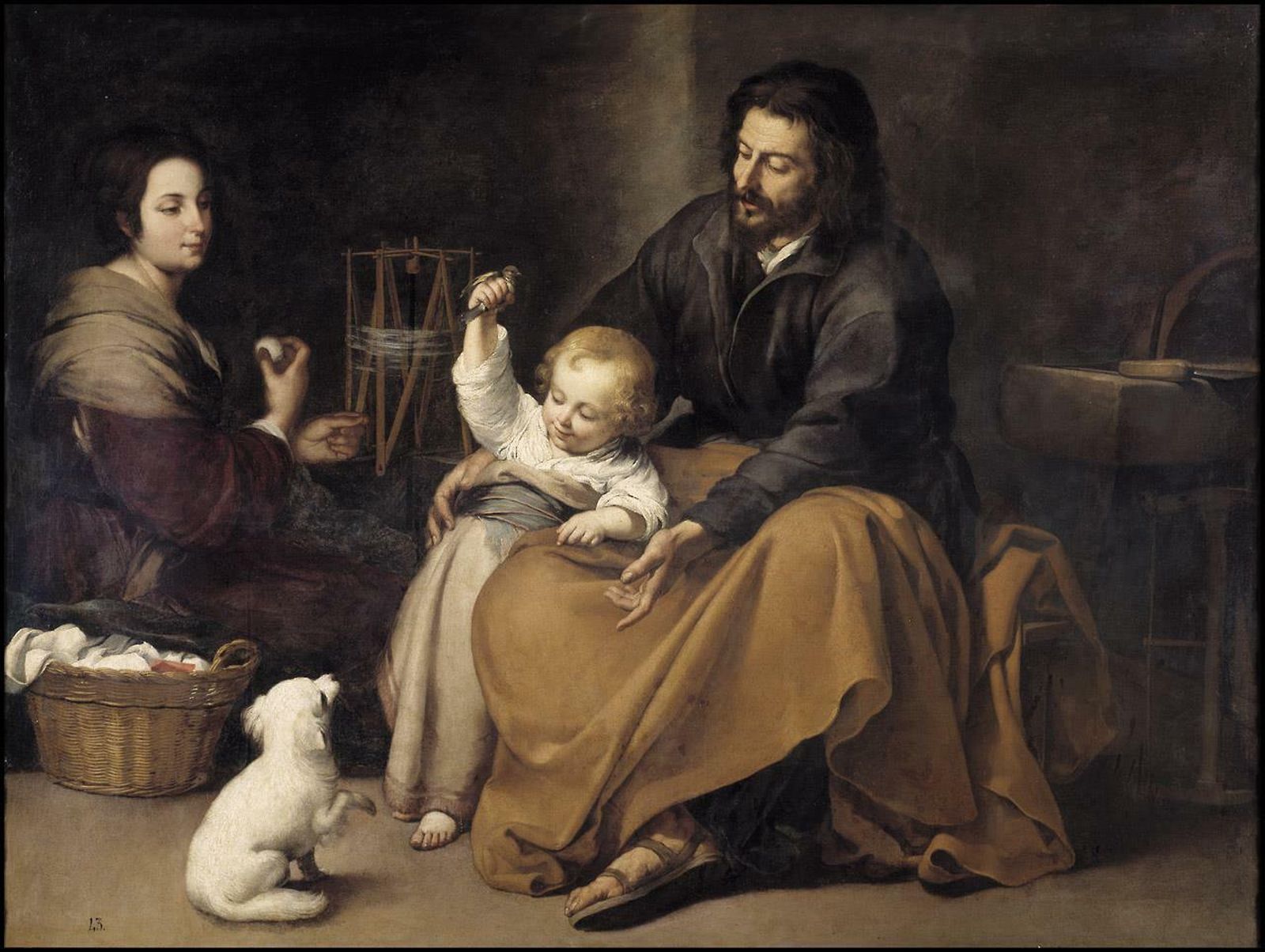 'Sagrada Familia del pajarito'. Murillo