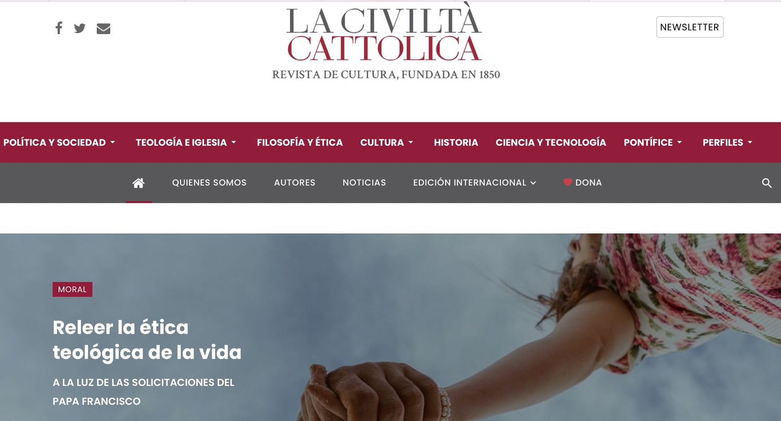 El artículo de Ferrer en la web de La Civiltà Cattolica