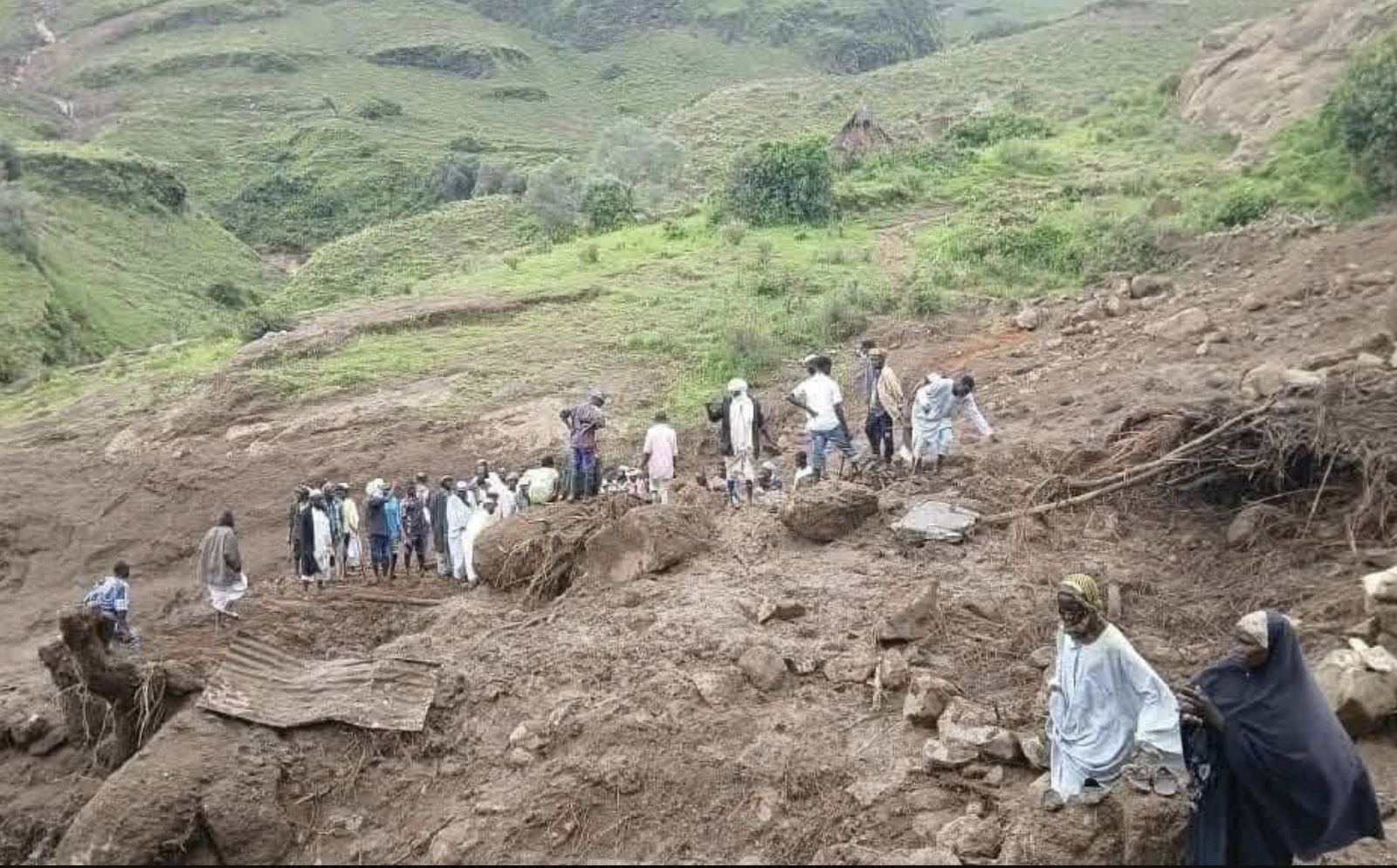El deslizamiento de tierras ha causado más de un millar de víctimas