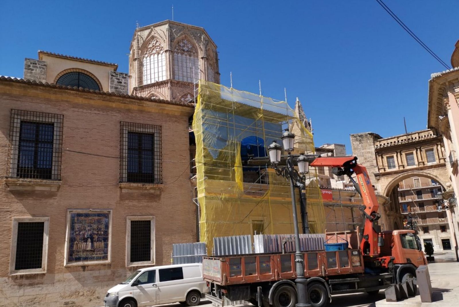 Obras en marcha en la catedral de Valencia