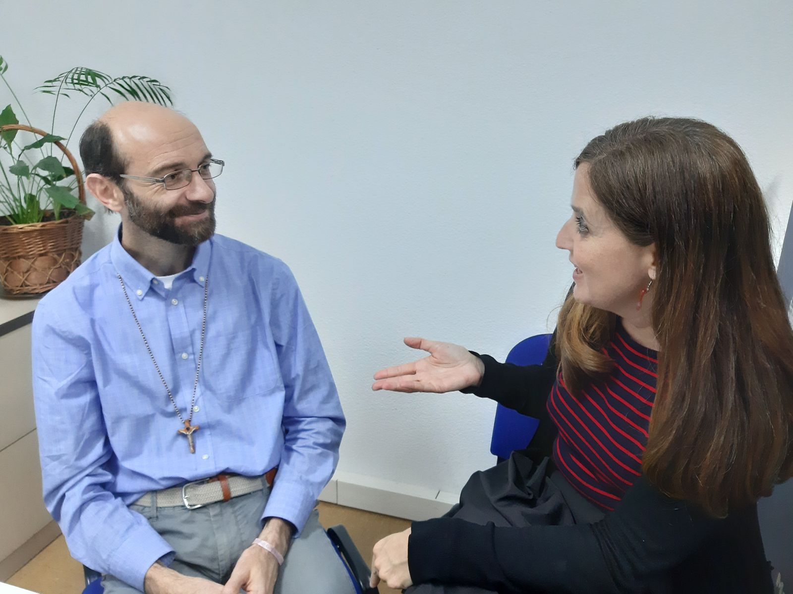 Marta Isabel González, con Darío Bossi