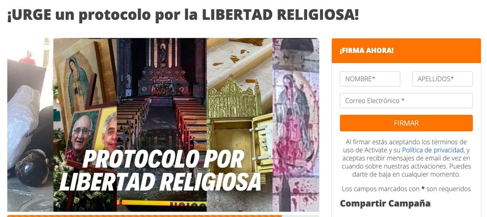 Impulsan campaña para que se respete la libertad religiosa en México