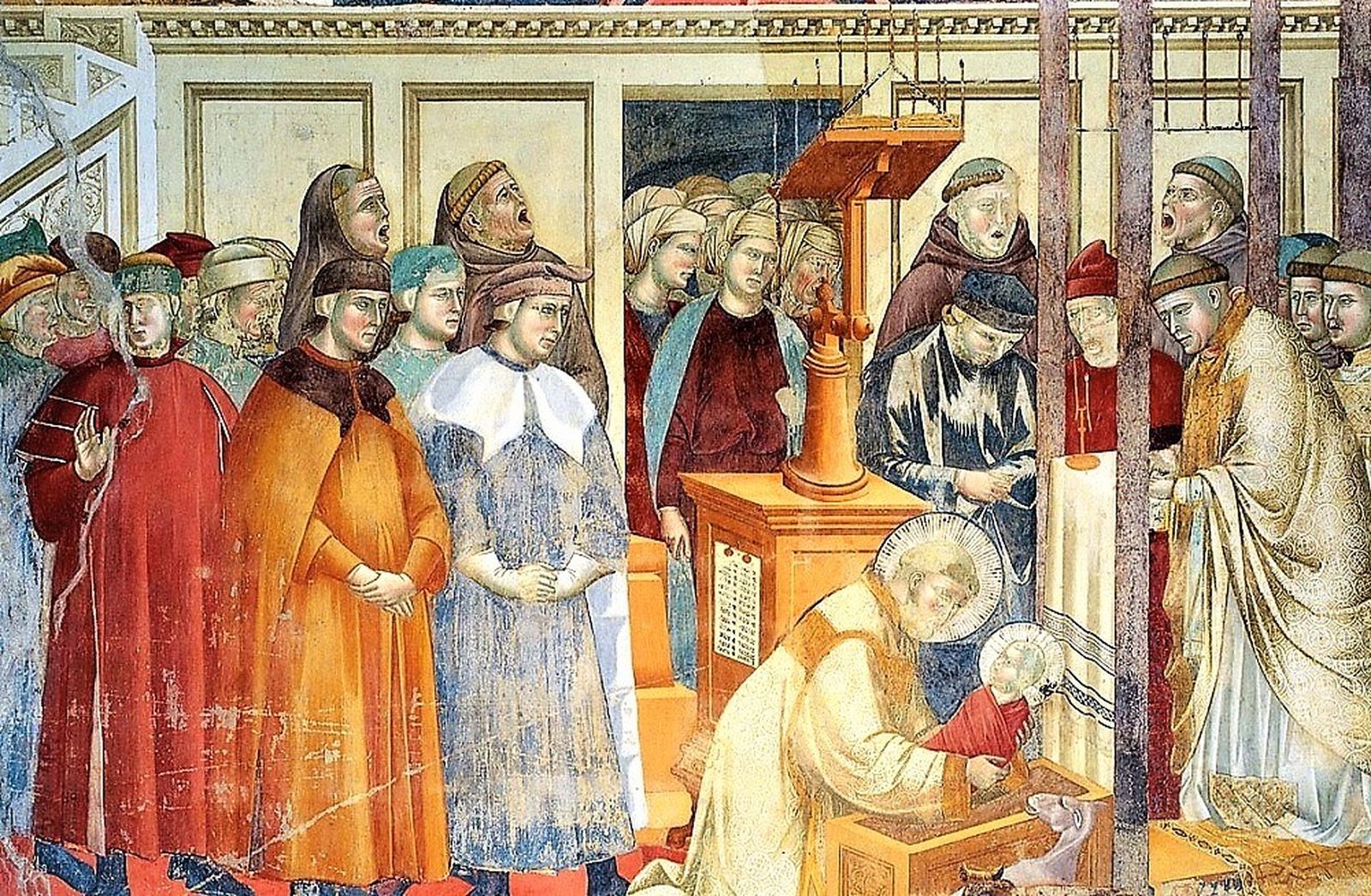 El belén de Greccio, según Giotto