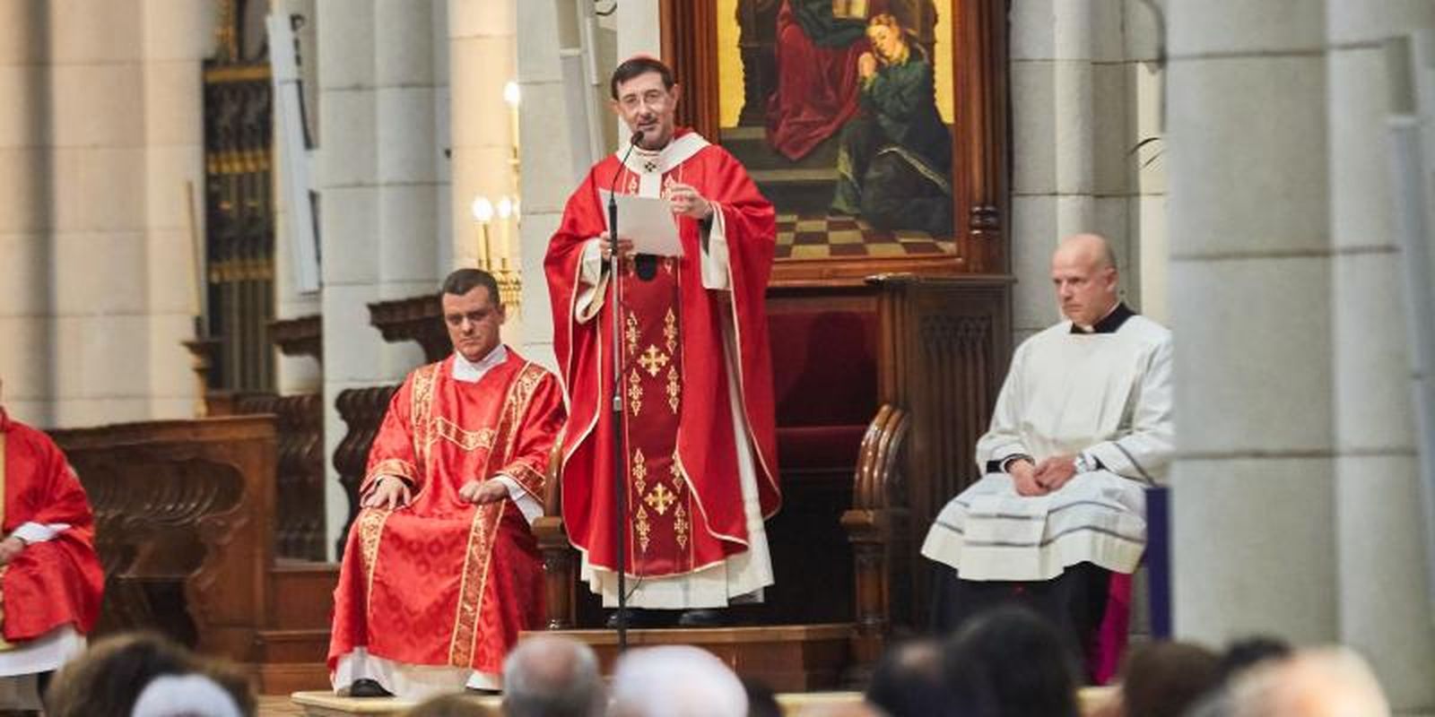 Cobo, en la catedral de La Almudena