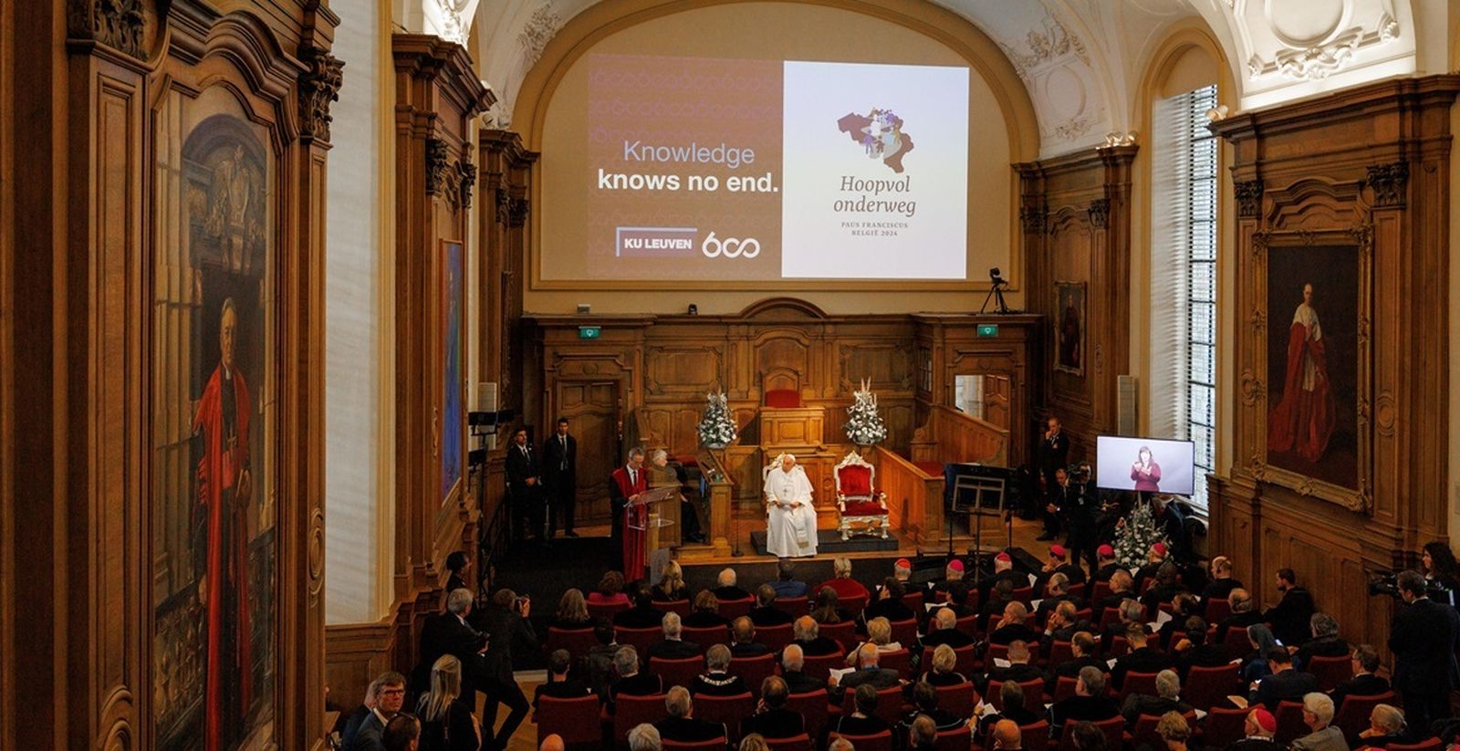 Visita del Papa Francisco a la Universidad de Lovaina
