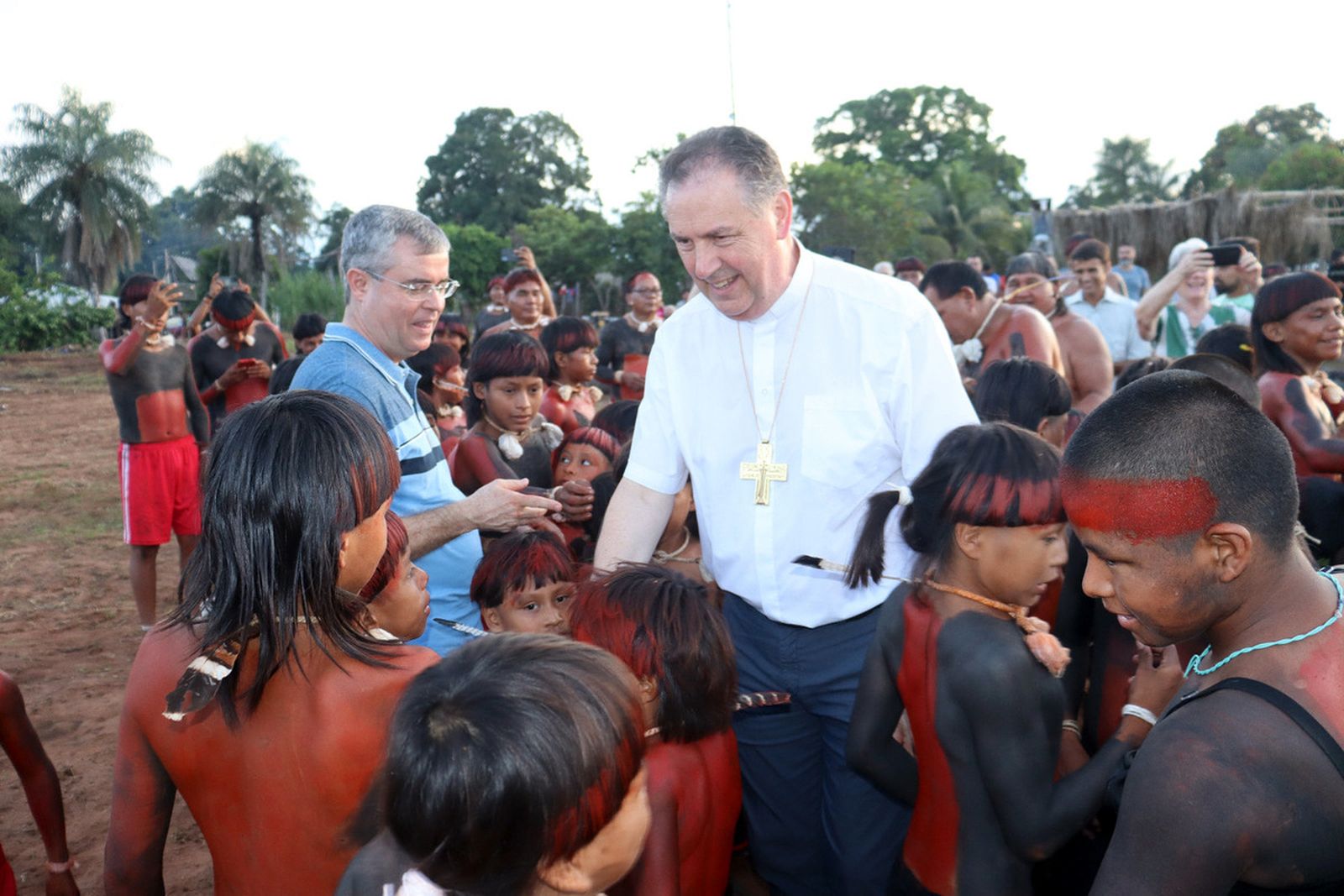 Monseñor Artime en Meruri. Mato Grosso do Sul (Amazonia brasileña)