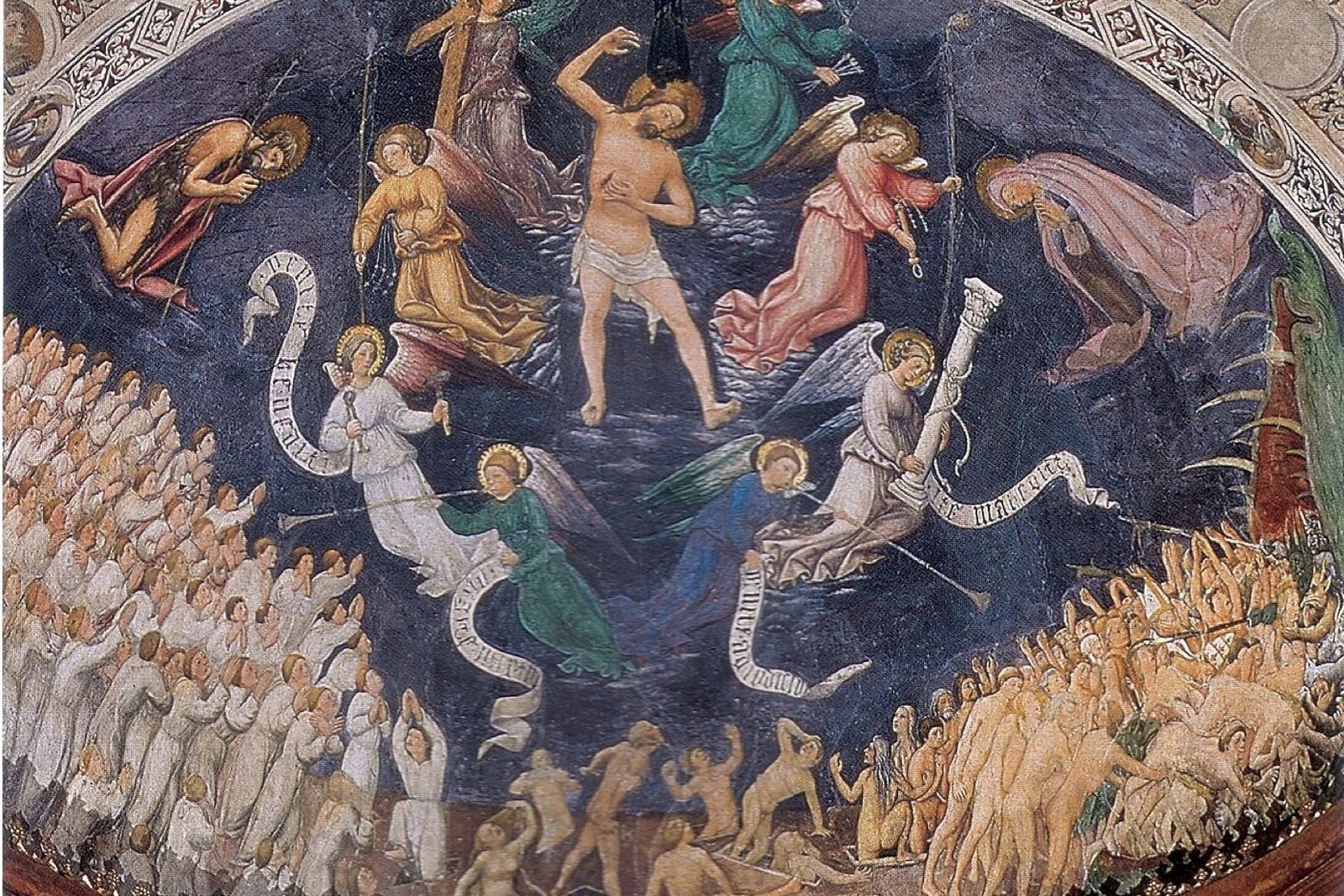 El Juicio Final, Catedral Vieja de Salamanca, fresco de Niccolò Delli