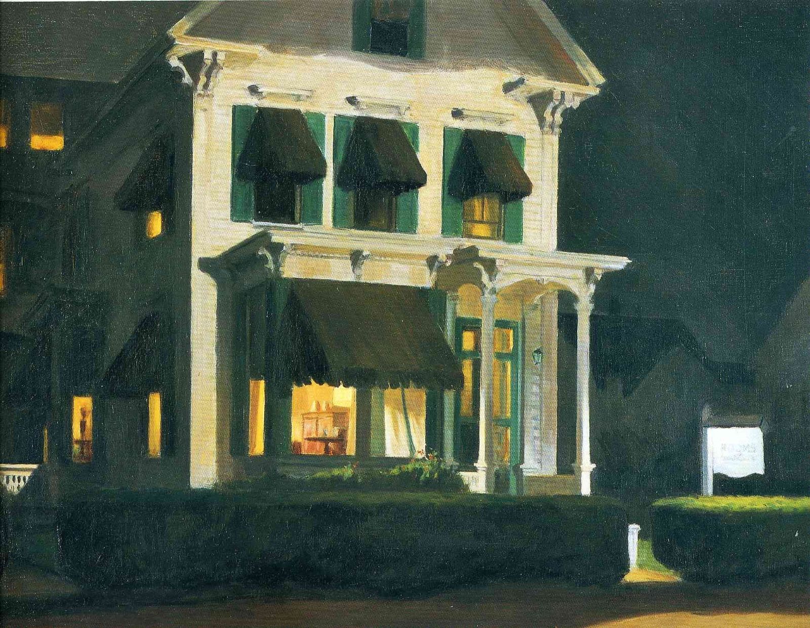 "Habitaciones para turistas". E. Hopper
