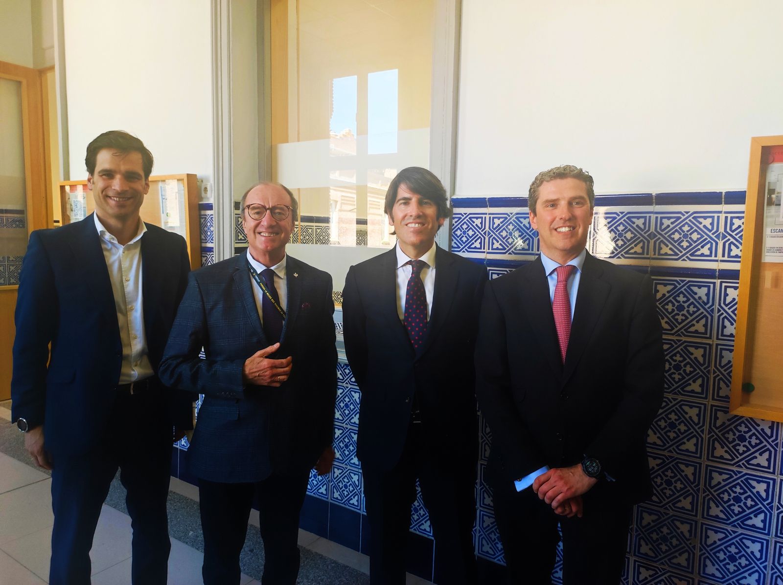 De izquierda a derecha, Arturo Benito, Íñigo Serrats, José Luis Fernández y David Alonso