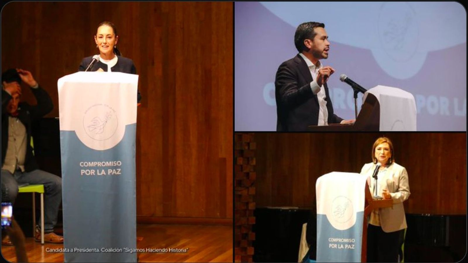 Candidatos presidenciales firman Compromiso Nacional por la Paz