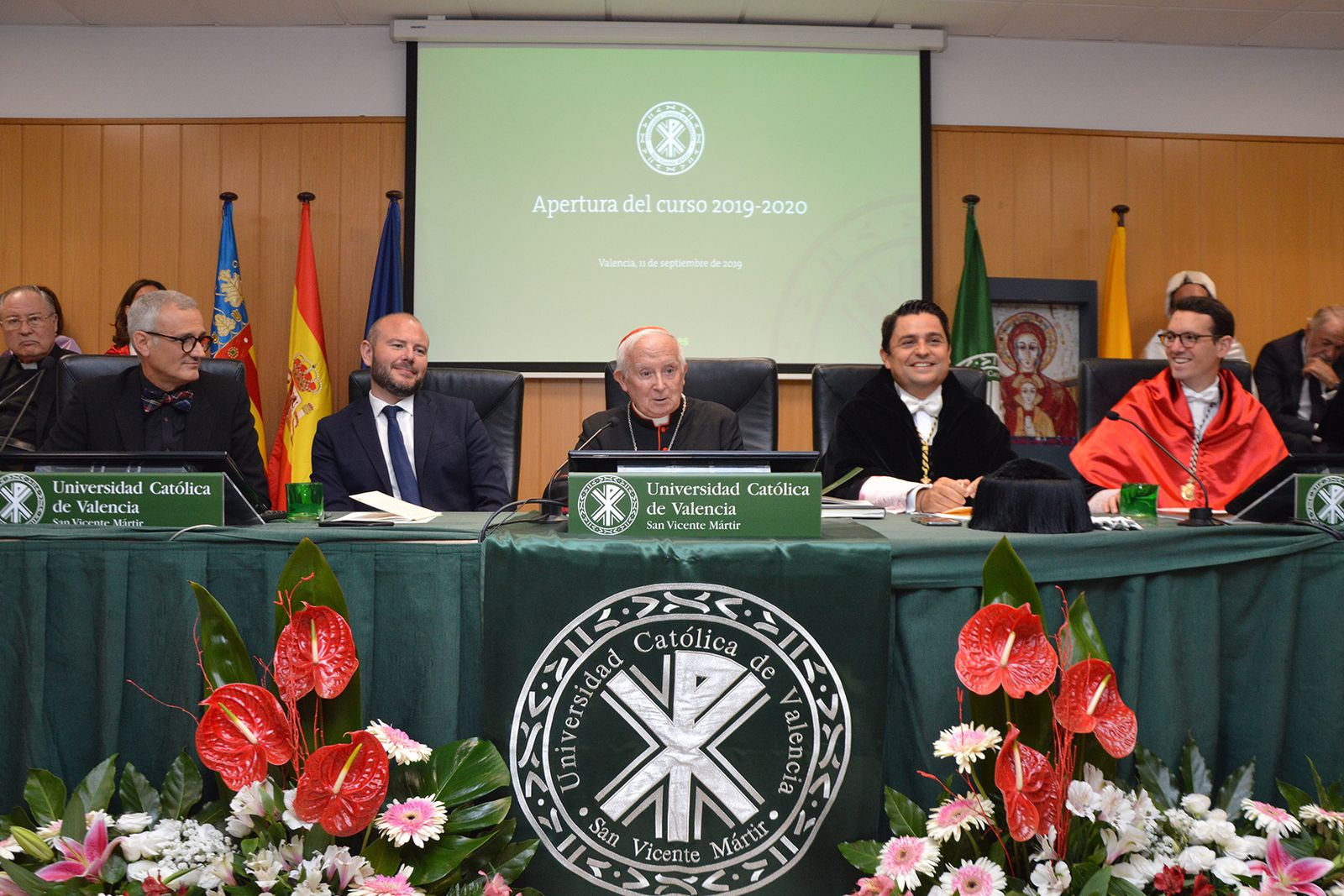 El acto ha estado presidido por el Cardenal Gran Canciller Cañizares y el Rector José Manuel Pagán