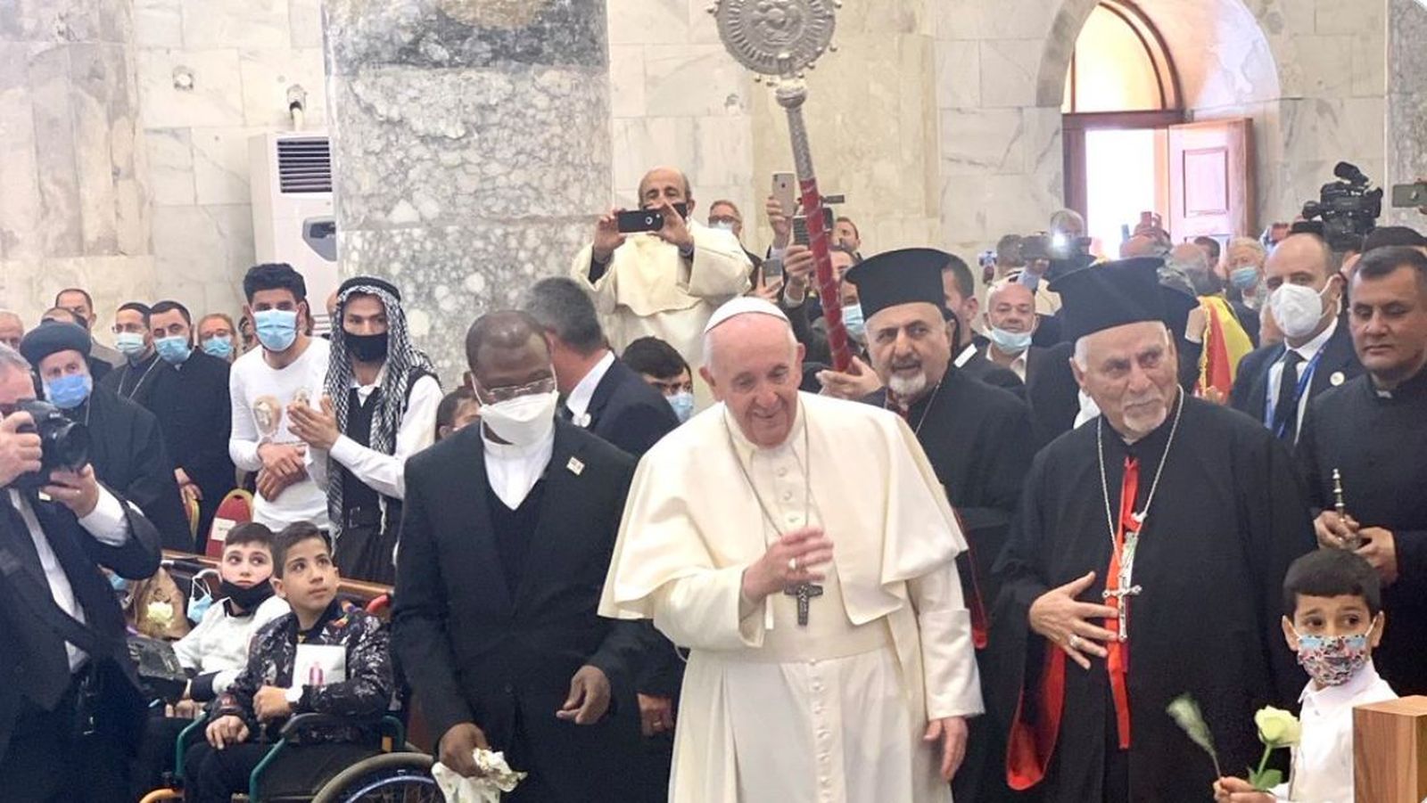 El Papa en Qaraqosh