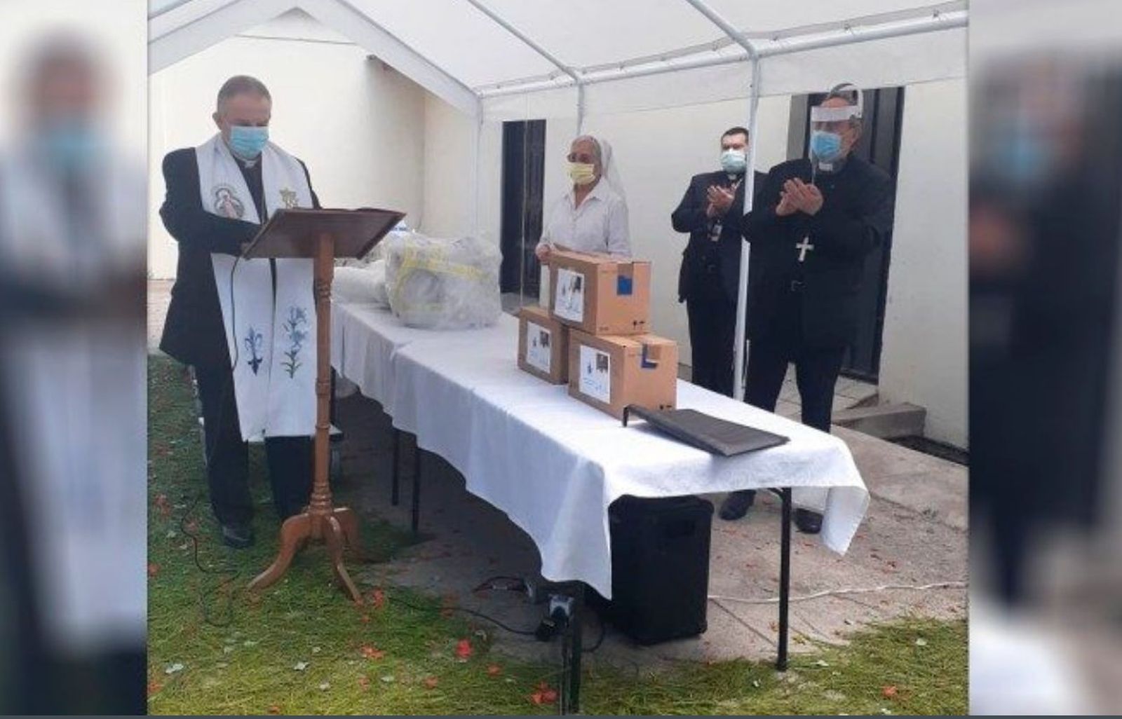 Bendición de respiradores