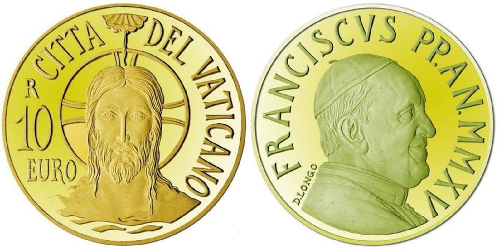 Moneda de diez euros del Vaticano