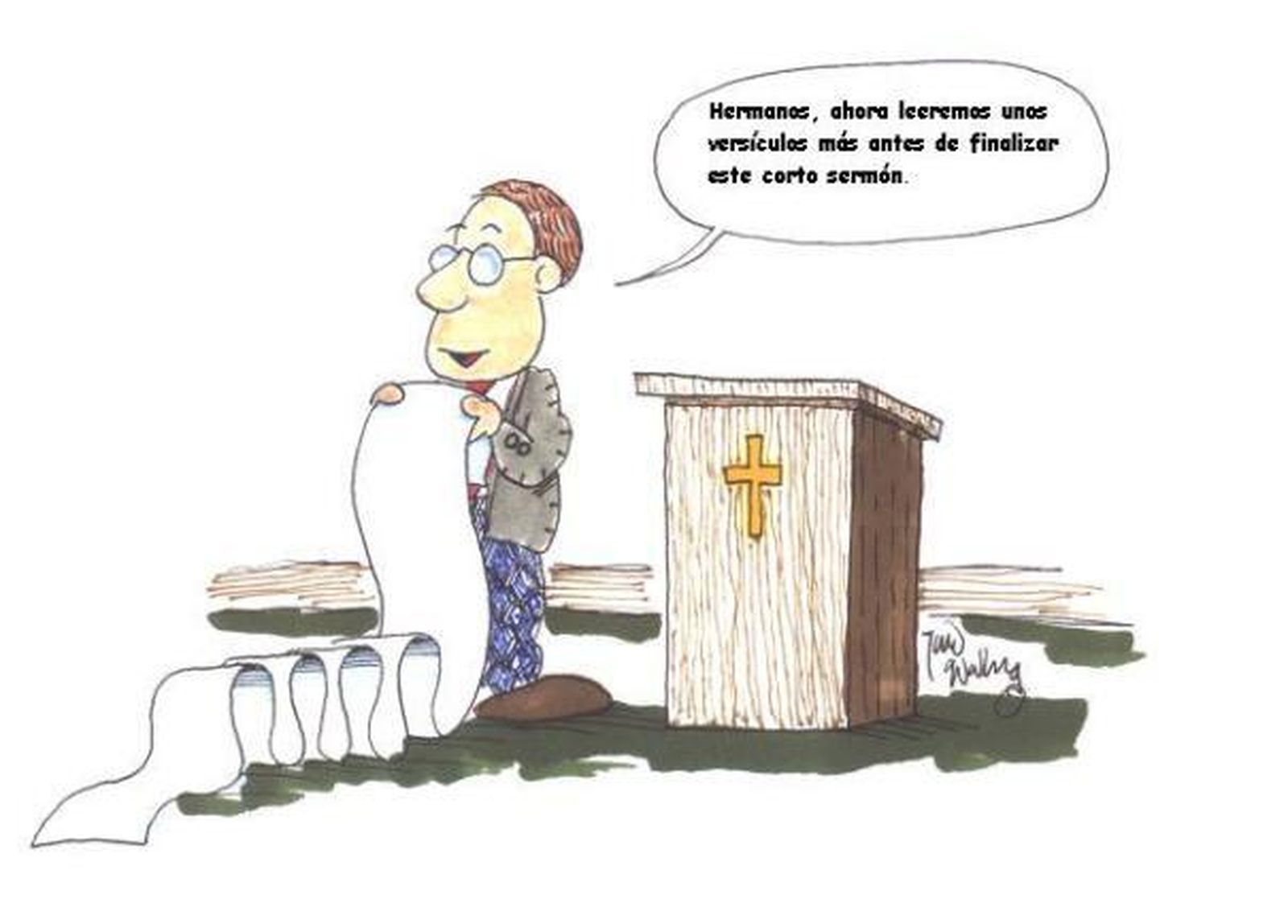 No a los sermones interminables