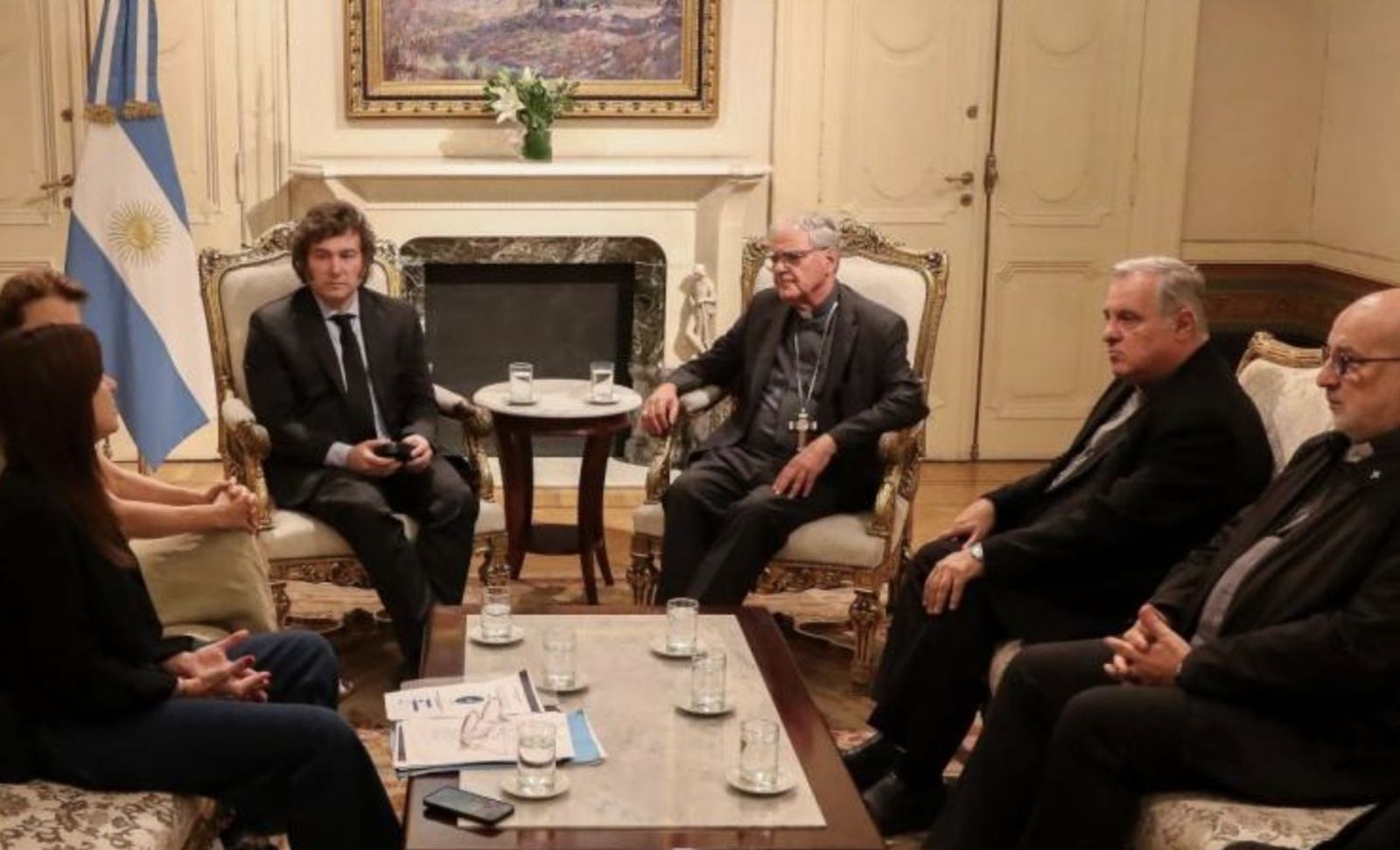 Milei, con los obispos argentinos