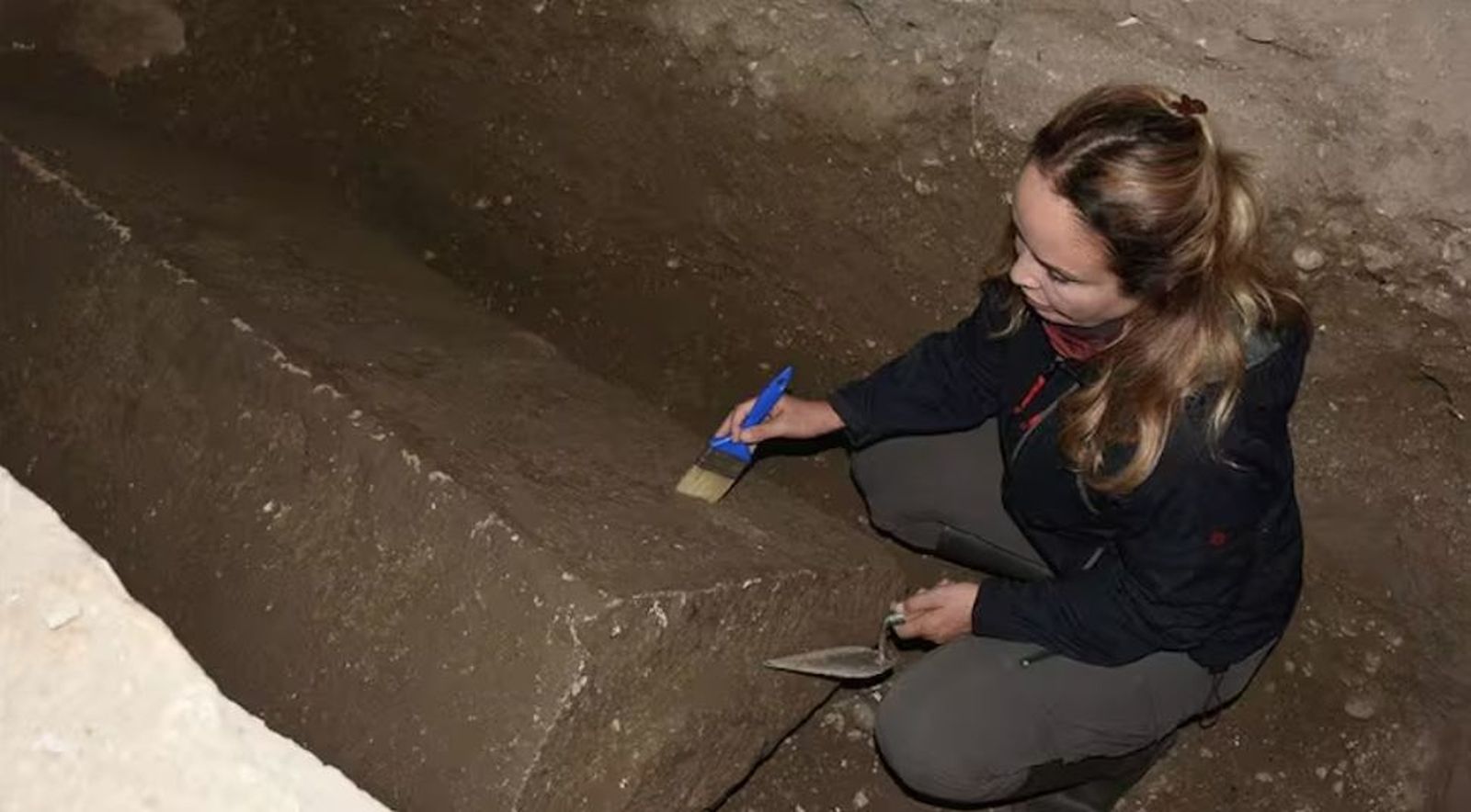 La investigadora Ebru Fatma Findik trabaja en el hallazgo