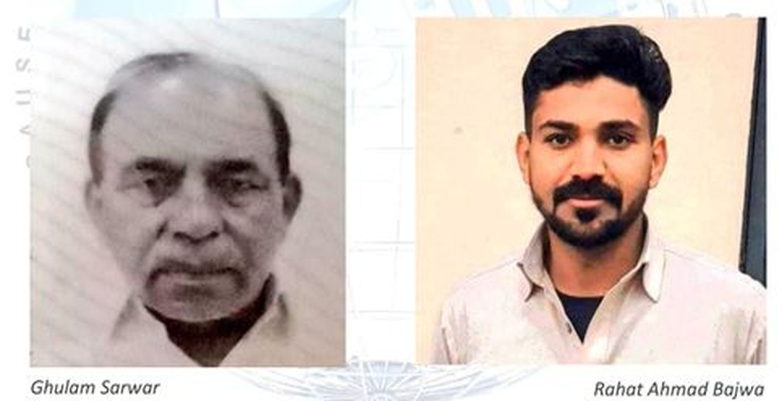 Ghulam Sarwar y Rahat Ahmad Bajwa, las víctimas