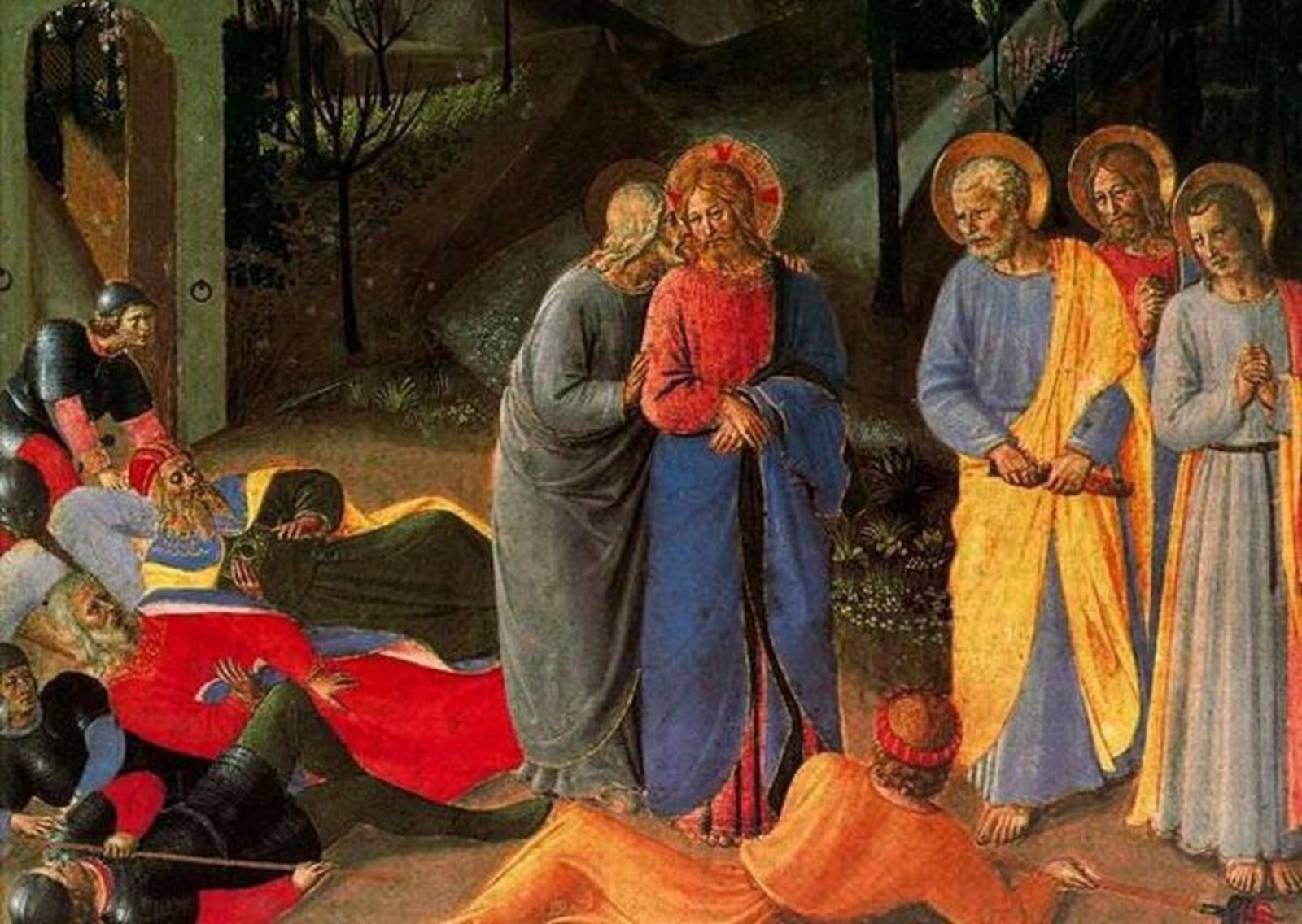 Detalle de "El beso de Judas", Fra Angelico
