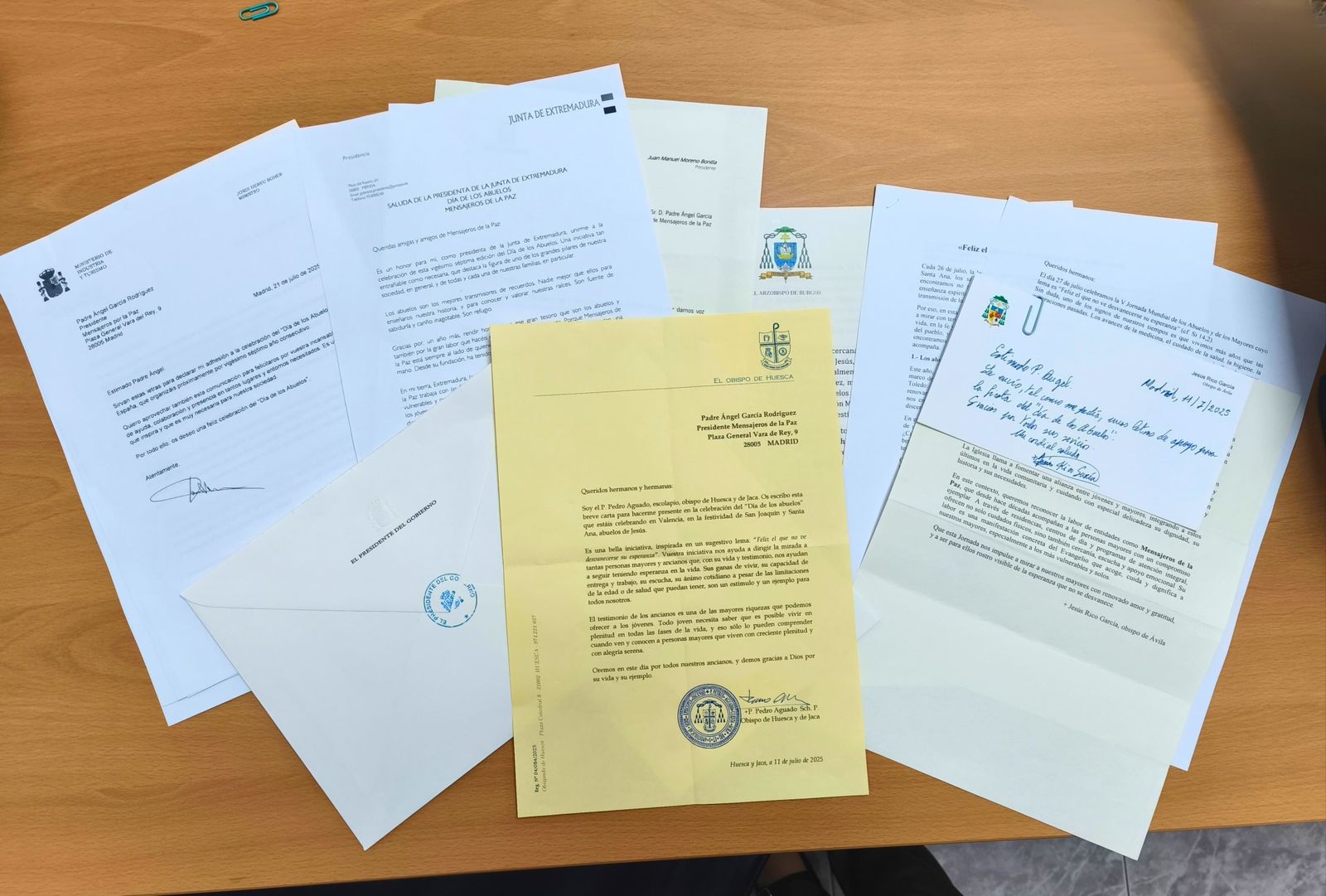 Cartas de apoyo al Día de los Abuelos