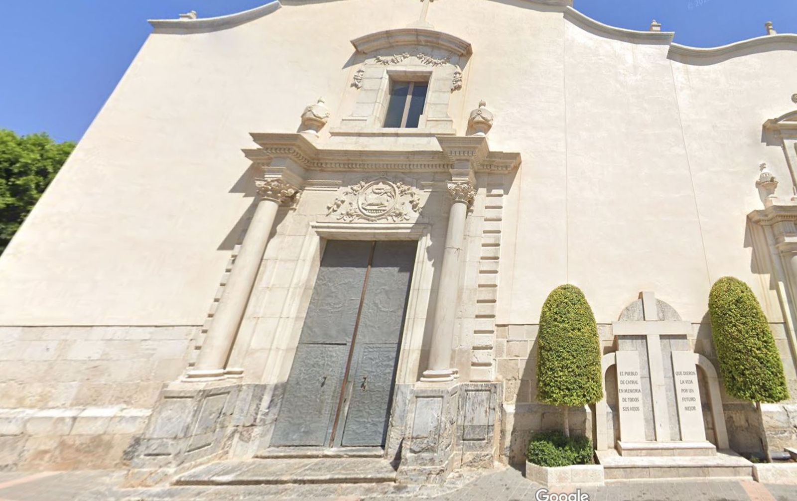 Imagen de la parroquia de Catral, en Alicante