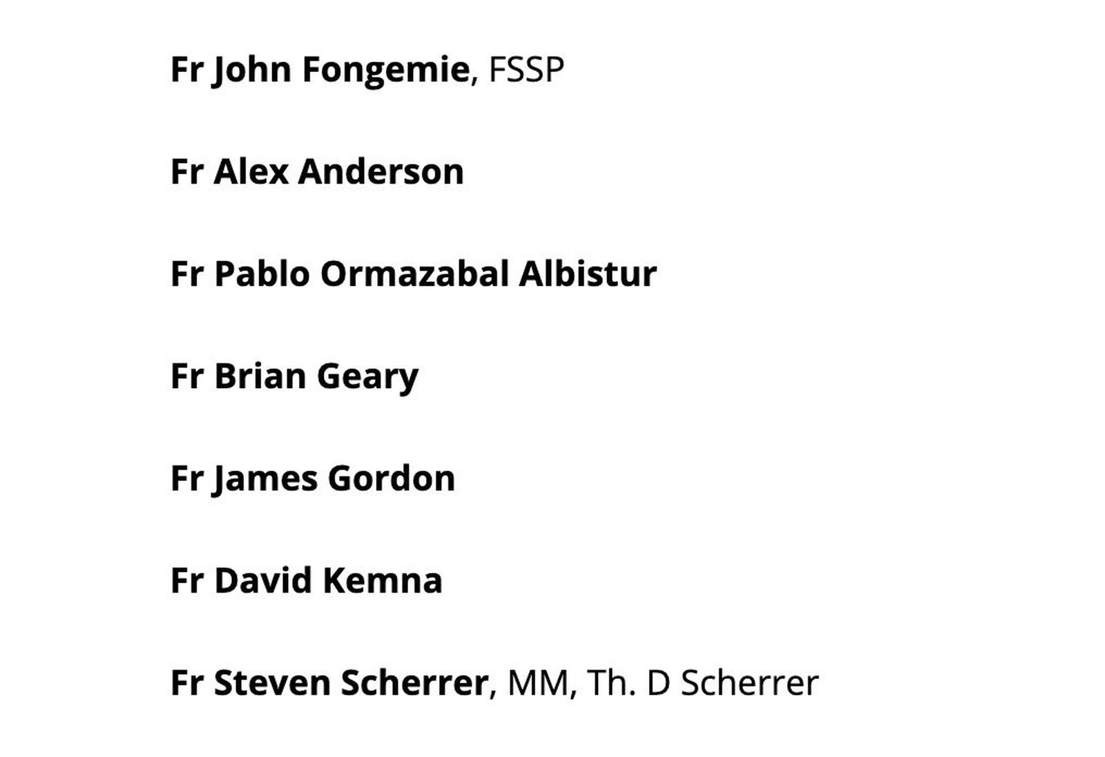 La firma de Ormazabal en la lista