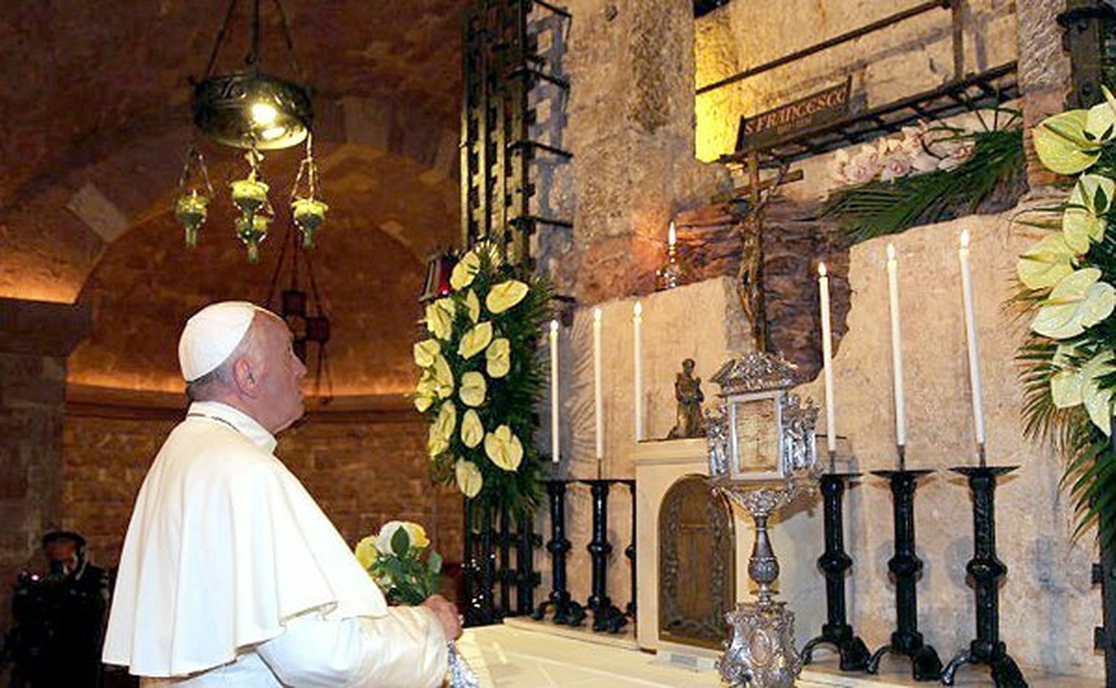 Francisco I ante San Francisco de Asís